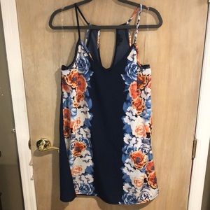 Navy Floral Size XL Dress